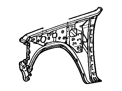 Toyota 53801-90A79 Fender Sub-Assy, Front RH