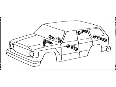 Toyota 69005-90A17 Cylinder Set, Lock