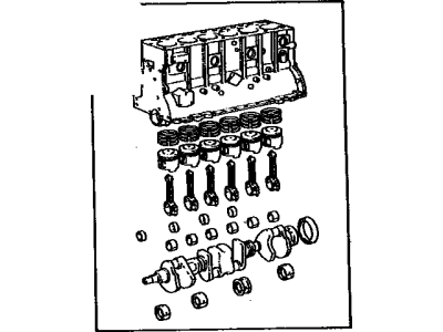 Toyota 11400-61011 Block Assy, Short