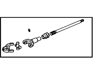 Toyota 45260-60080 Shaft Assy, Steering Intermediate