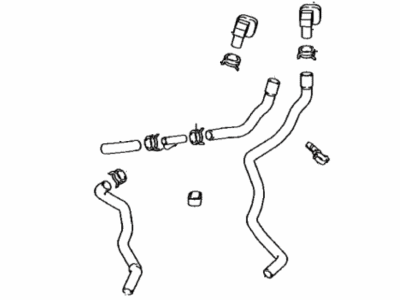 Toyota 16260-0P060 Hose Assembly, Water By