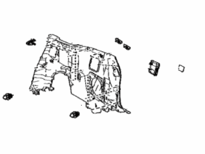 Toyota 64740-0E130-C0 Panel Assembly, Deck Tri