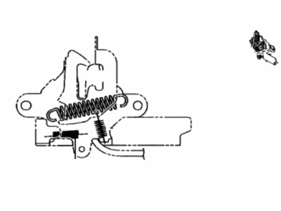 Toyota 53510-0E160 Lock Assy, Hood