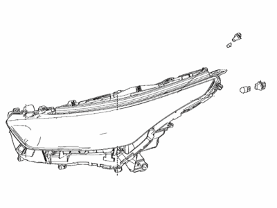 Toyota 81110-0E750 HEADLAMP ASSY, RH