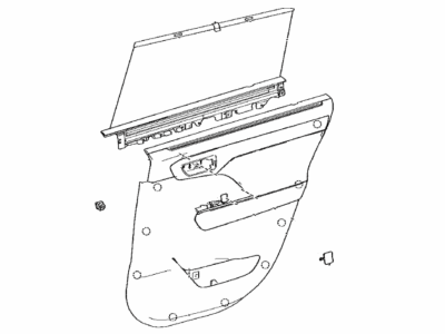 Toyota 67640-0E830-C3 Panel Assembly, Rr Door