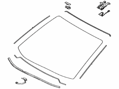 Toyota 56101-0E760 Glass Sub-Assembly, Wind