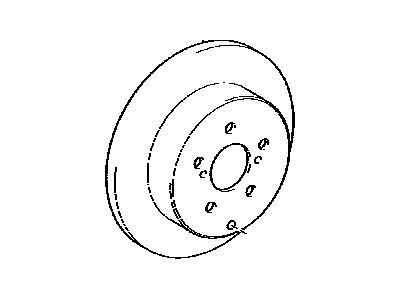 Toyota 42431-42060 Rear Disc