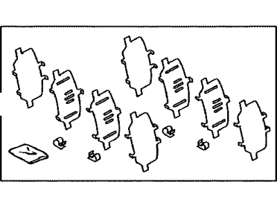 Toyota 04946-42050 SHIM Kit, Anti SQUEAL