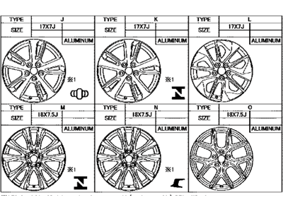 Toyota 42611-42470 Wheel, Disc