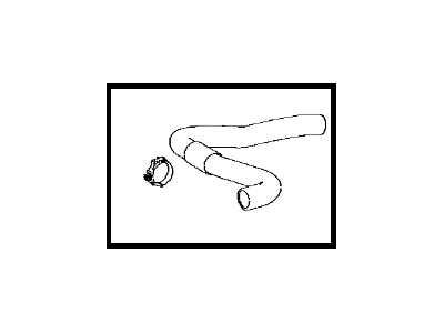 Genuine Toyota OEM Lower Radiator Hose 16572-0V180 – Direct Fit For 2013-2018 RAV4 – 1-Year Warranty