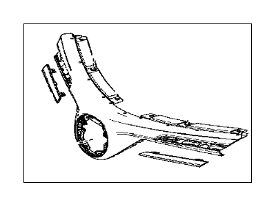 Toyota 53101-42451 Radiator Grille Sub-Assembly