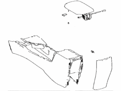 Toyota 58901-42101-C0 Box Sub-Assembly, CONSOL