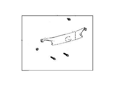 Toyota 76801-42901 Garnish Sub-Assembly, Ba