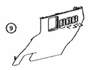 Toyota 55545-42040-C0 Cover, Fuse Box Opening