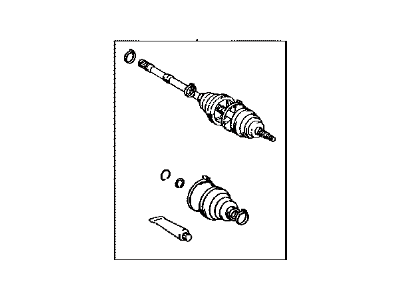 Toyota 43470-80353 Front Drive Shaft Assembly Outboard Joint, Lh