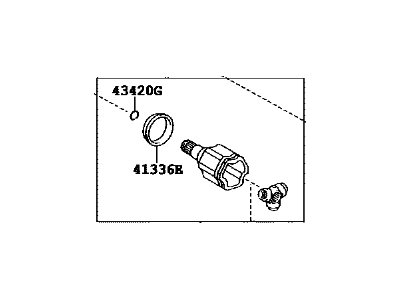 Toyota 43040-33050 Front Cv Joint Assembly