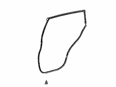 Toyota 67871-42070 WEATHERSTRIP, Rear Door