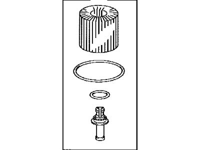 Toyota 04152-0V010 Element Kit, Oil Filter