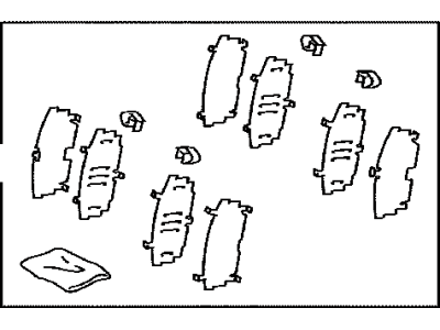 Toyota 04945-42060 Shim Kit, Anti Squeal, Front