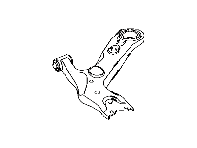 Toyota 48068-42060 Front Suspension Control Arm Sub-Assembly, No.1 Right