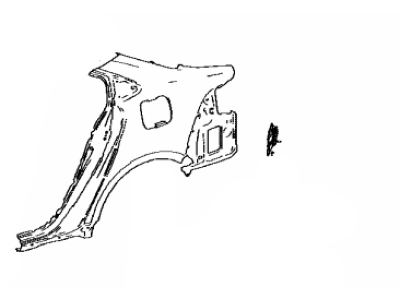 Toyota 61602-12C30 Panel Sub-Assembly, QUAR