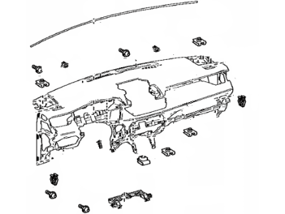 Toyota 55401-42020-C8 Pad Sub-Assembly, INSTRU