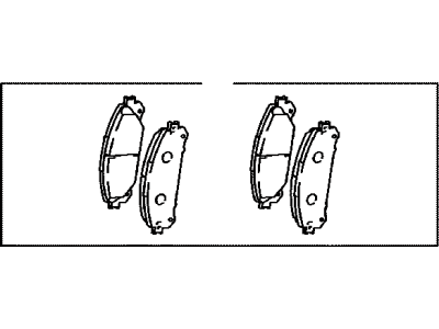 Toyota 04465-0E010 Front Disc Brake Pad Kit