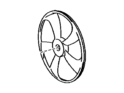 Toyota Highlander Fan Blade - 16361-0P170