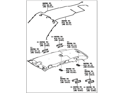 Toyota 63300-0EK20-B0 HEADLINING Assembly, Roof