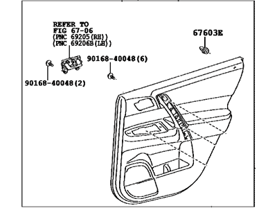 Toyota 67630-0E070-B0