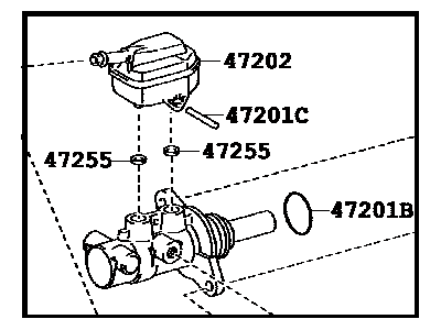 2015 Toyota Sienna Master Cylinder Repair Kit - 47201-48202