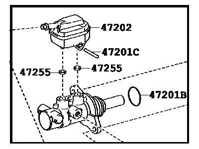 2016 Toyota Sienna Master Cylinder Repair Kit - 47201-48202