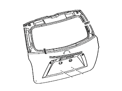 Toyota 67005-0E250 Panel Sub-Assembly, Back