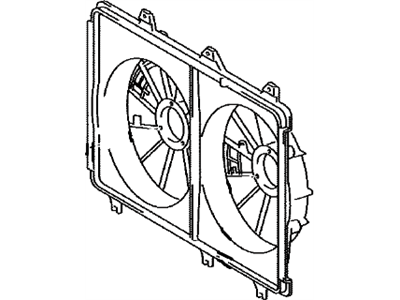 2012 Toyota Highlander Fan Shroud - 16711-0P190