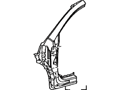 Toyota 61132-0E040 Pillar, Front Body, Outer