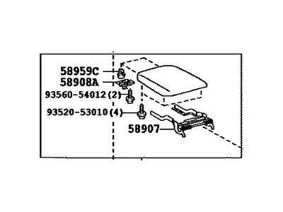 Toyota 58905-0E040-B0