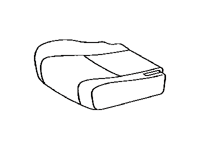 Toyota 71075-0E110-B1 Rear Seat Cushion Cover, Right (For Separate Type)