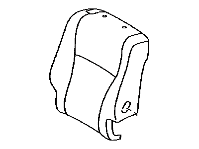 Toyota 71077-0E150-B1 Rear Seat Back Cover, Right (For Separate Type)