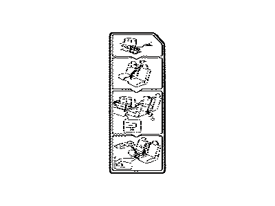 Toyota 74554-48030 Label, Rear Seat Information