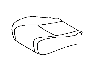 Toyota 71072-0E080-E0 Front Seat Cushion Cover, Left(For Separate Type)