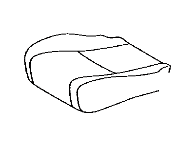 Toyota 71072-0E160-E0 Front Seat Cushion Cover, Left(For Separate Type)