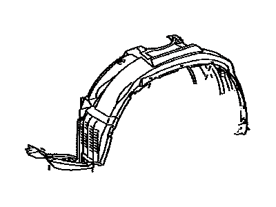 Toyota 53806-0E050 Shield Sub-Assembly, FEN