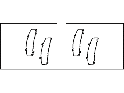 Toyota 04945-0E040 SHIM Kit,Anti SQUEAL