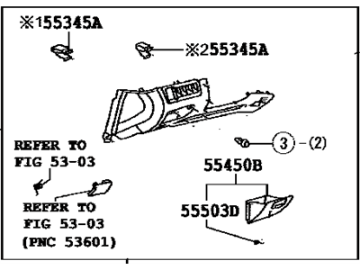 Toyota 55045-0E050-E0 Panel Sub-Assembly, Inst