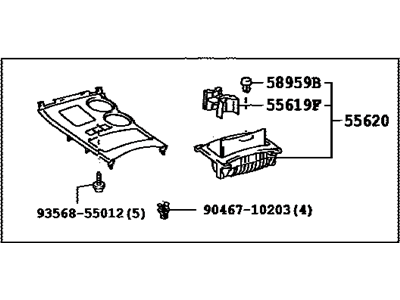 Toyota 58804-0E080-B0 Panel Sub-Assembly, Cons