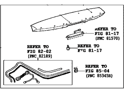 Toyota 76085-0E902-A1 Spoiler Sub-Assembly, Rear