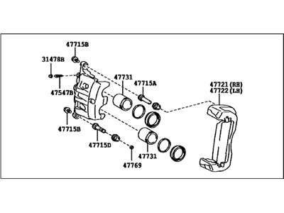 Toyota 47730-0E031 Cylinder Assembly, Disc