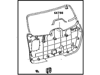 Toyota 64780-0E050-C0 Panel Assembly, Back Doo