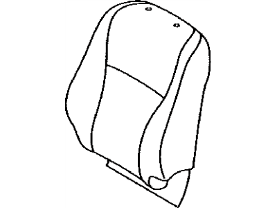 Toyota 71074-0E130-B1 Front Seat Back Cover, Left(For Separate Type)