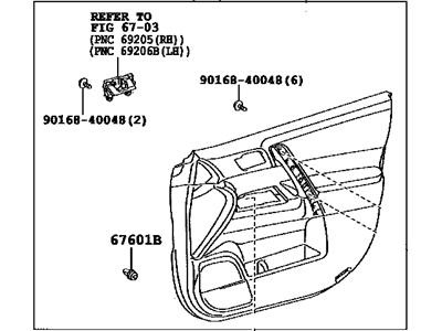 Toyota 67620-0E060-B0